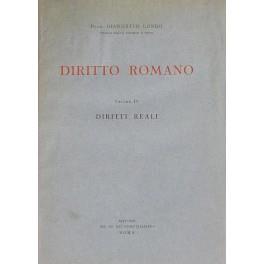 Diritto romano. Vol. IV - Diritti reali - Giannetto Longo - copertina