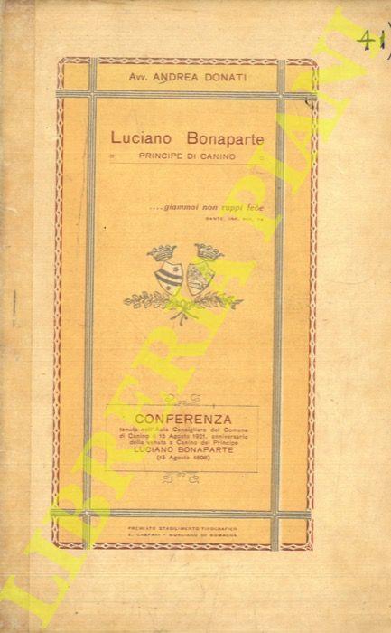 Luciano Bonaparte principe di Canino - Andrea Donati - copertina