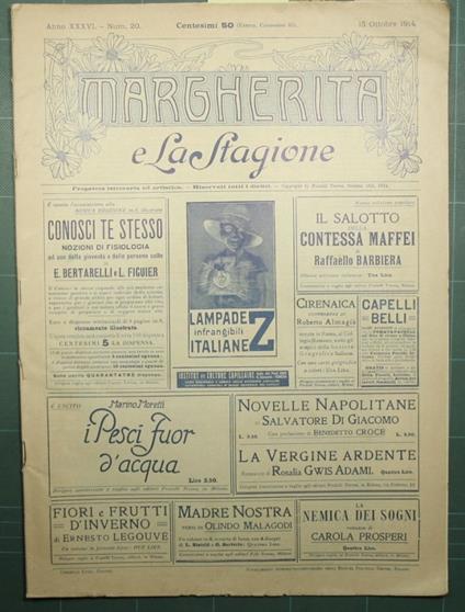 Margherita e la stagione - 15 Ottobre 1914 - copertina