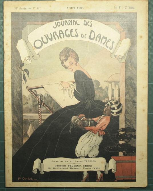 Journal des ouvrages de dames - Aout 1921 - copertina