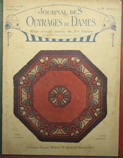 Journal des ouvrages de dames - Octobre 1924 - copertina