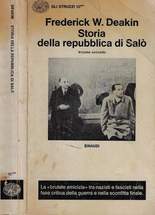 Storia della repubblica Vol. II - Frederick W. Deakin - copertina