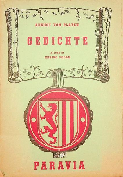 Gedichte - August von Platen - copertina