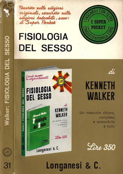 Fisiologia del sesso - Kenneth Walker - copertina