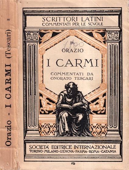 I carmi - Q. Flacco Orazio - copertina
