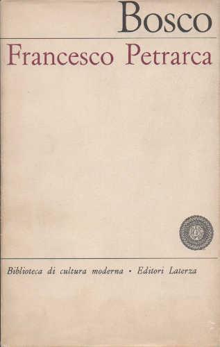 Francesco Petrarca - Umberto Bosco - copertina