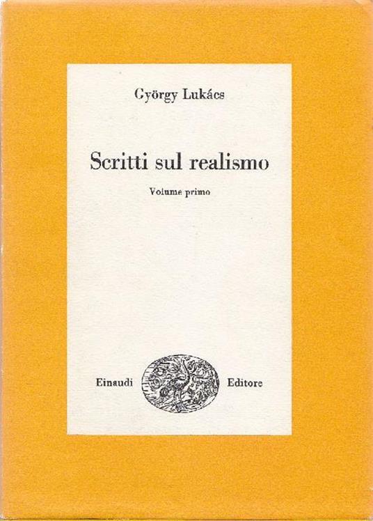 Scritti Sul Realismo Vol 1 - copertina