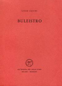 Buleistro - Ligio Zanini - copertina