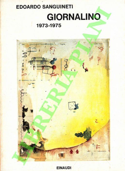 Giornalino 1973-1975 - Edoardo Sanguineti - copertina