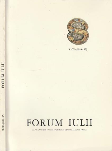 Forum Iulii X-XI (1986-87) - Amelio Tagliaferri - copertina