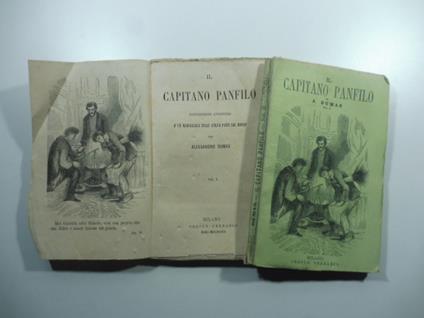 Il capitano Panfilo. Sorprendenti avventure d'un marsigliese nelle cinque parti del mondo. Voll. I, II - Alexandre Dumas - copertina