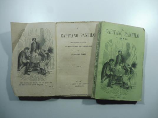 Il capitano Panfilo. Sorprendenti avventure d'un marsigliese nelle cinque parti del mondo. Voll. I, II - Alexandre Dumas - copertina