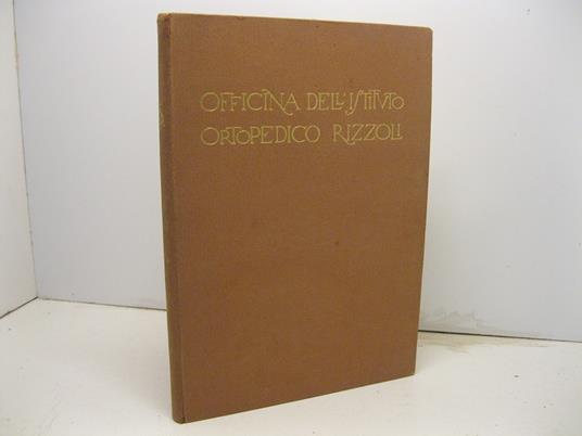 Ior. Catalogo dell'Officina Ortopedica dell'Istituto Rizzoli in Bologna - copertina