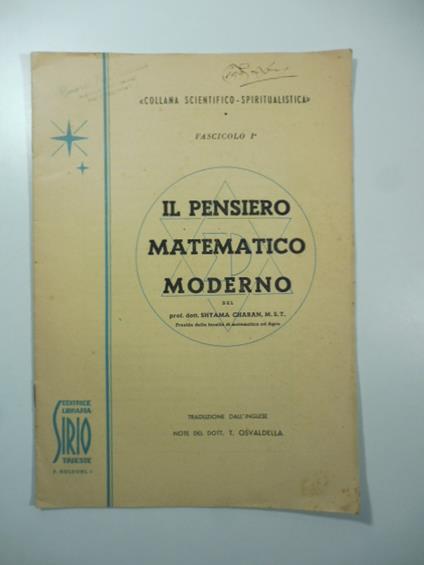 Il pensiero matematico moderno - copertina