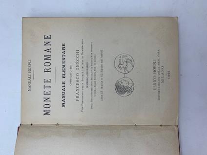 Monete romane. Manuale elementare - Francesco Gnecchi - copertina