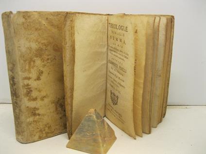 Theologiae moralis summa in qua per traditas distinctiones, brevia, ac facilia firmantur theoremata ad quoslibet Conscientiae Casus resolvendos accommadata. Tomus primus (-pars II et III) - Clemente Piselli - copertina