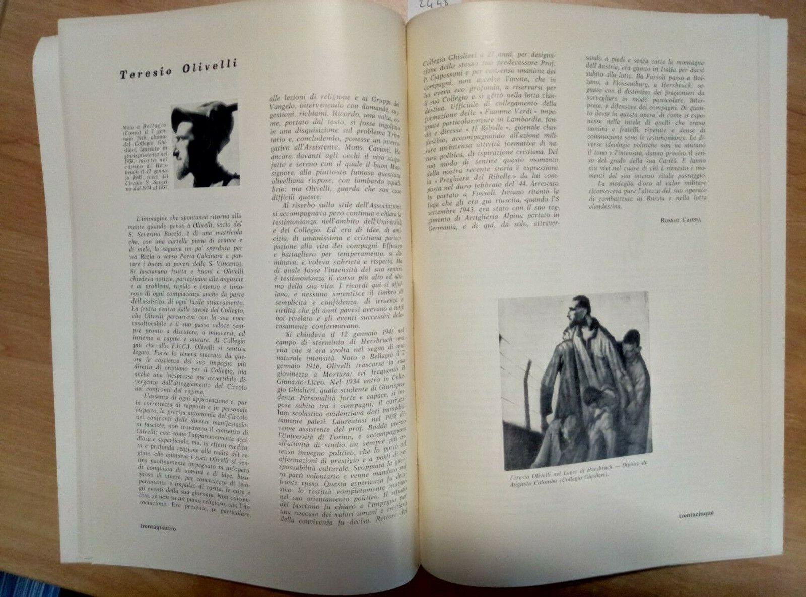S. Severino Boezio Pavia 1884/1964 Nell'Ottantennio Del Circolo Universita