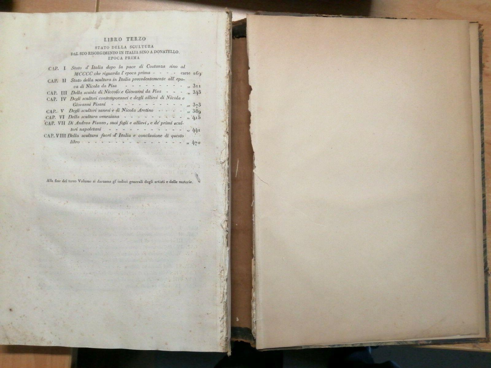 Storia Della Scultura Dal Suo Risorgimento Sino Al Sec. Xix - 3 Voll. 1813(
