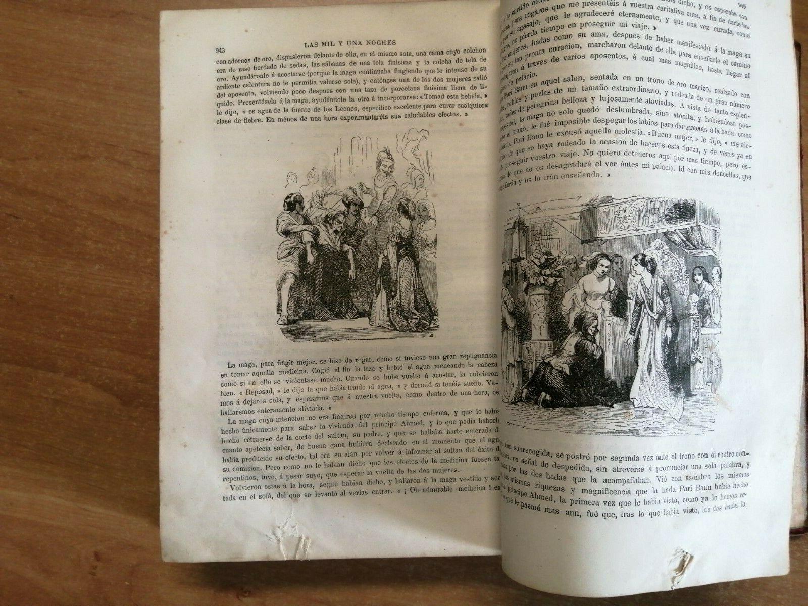 1855 Las Mil Y Una Noches Cuentos Arabes Gustavo Weill Le Mille E Una Notte