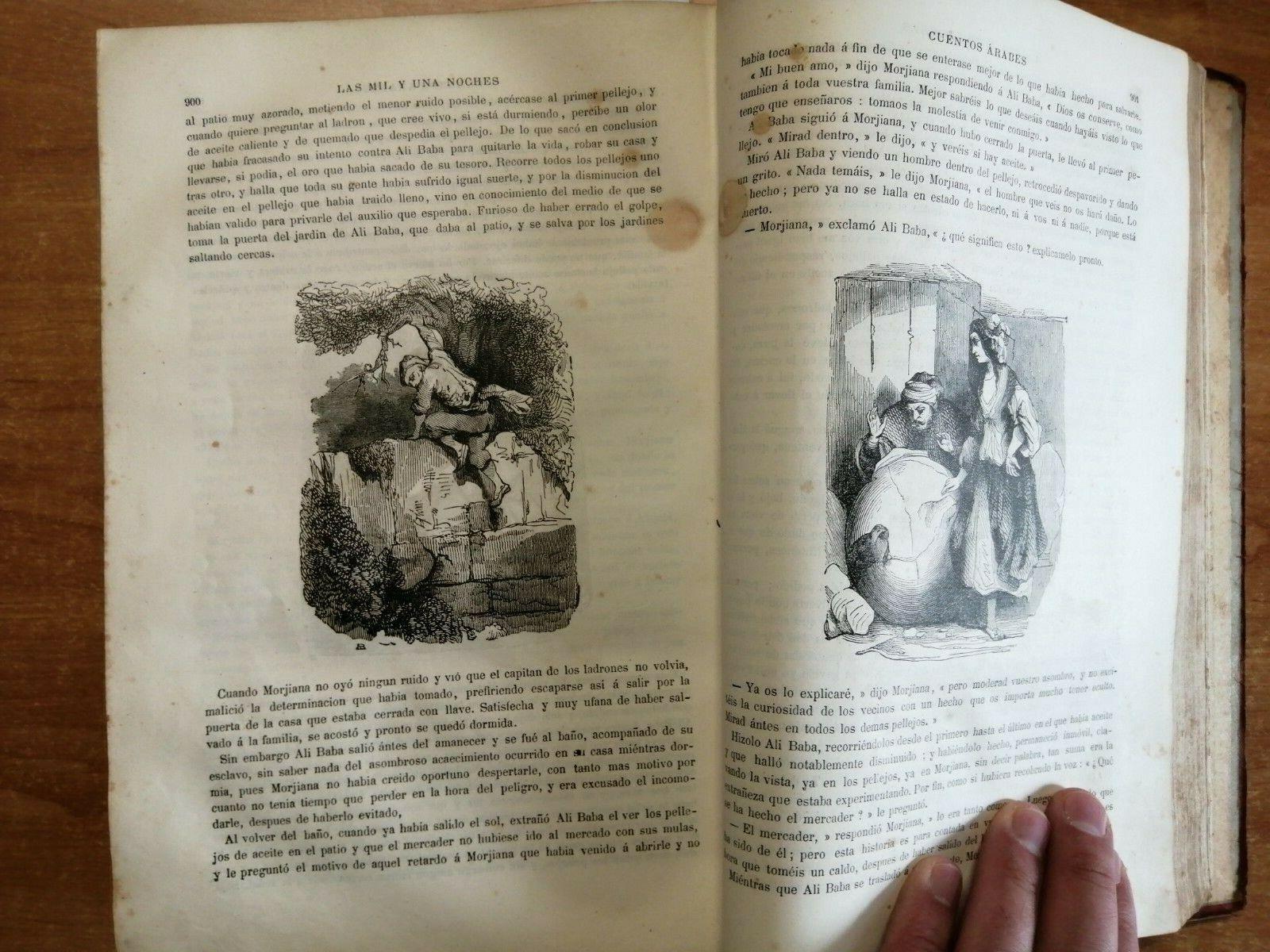 1855 Las Mil Y Una Noches Cuentos Arabes Gustavo Weill Le Mille E Una Notte