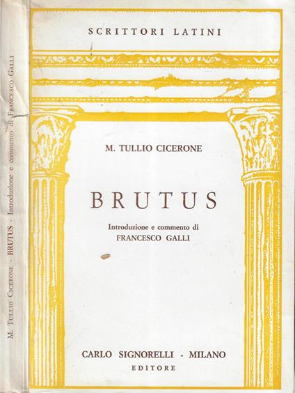 Brutus - M. Tullio Cicerone - copertina