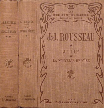 Julie ou la nouvelle heloise- Tome I, II - Jean-Jacques Rousseau - copertina