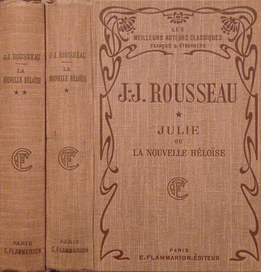 Julie ou la nouvelle heloise- Tome I, II - Jean-Jacques Rousseau - copertina