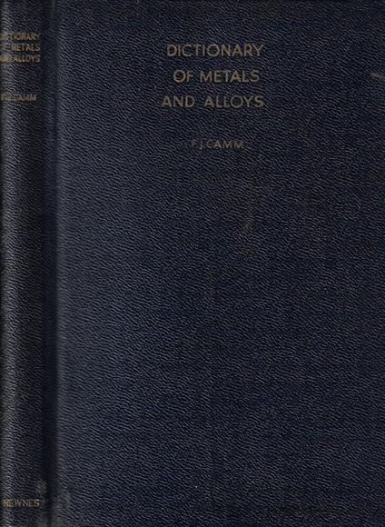 Dictionary of metals and alloys - copertina