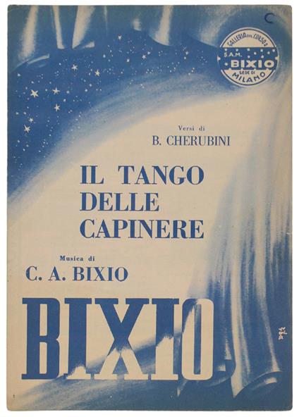 Il Tango Delle Capinere. Spartito X Mandolino E Canto - copertina