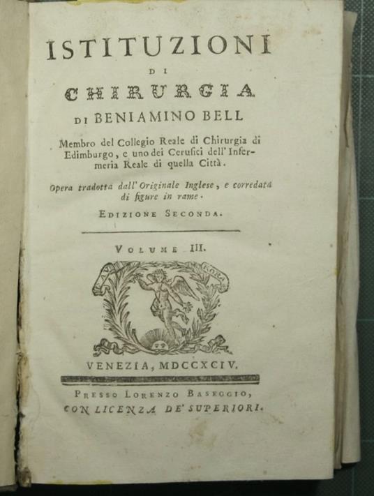 Istituzioni di chirurgia - Vol. III - copertina
