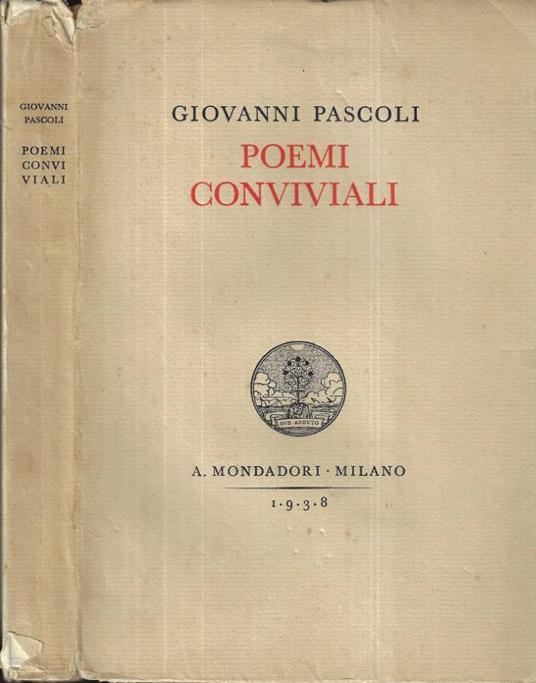 Poemi conviviali - Giovanni Pascoli - copertina