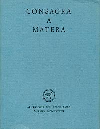 Consagra a Matera - Pietro Consagra - copertina