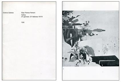 Gian Franco Ferroni. Galleria Galatea 1970 - copertina