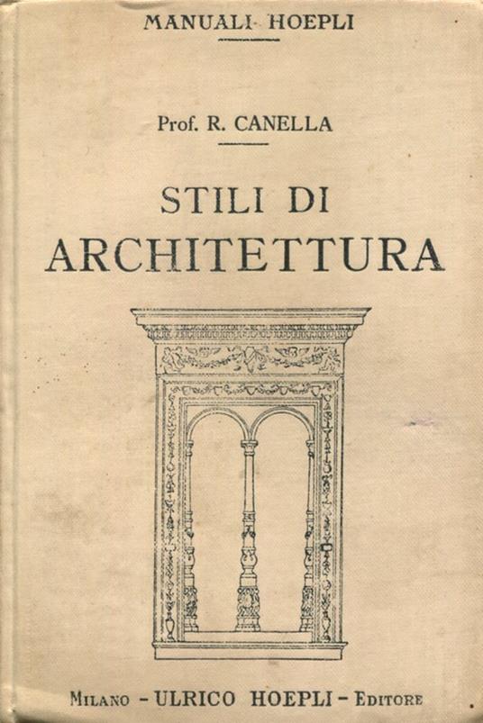 Stili di architettura - Renzo Canella - copertina