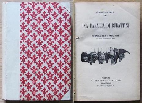 Una Baracca Di Burattini. Ed. Bemporad 1903 Di: Caramelli E. - copertina