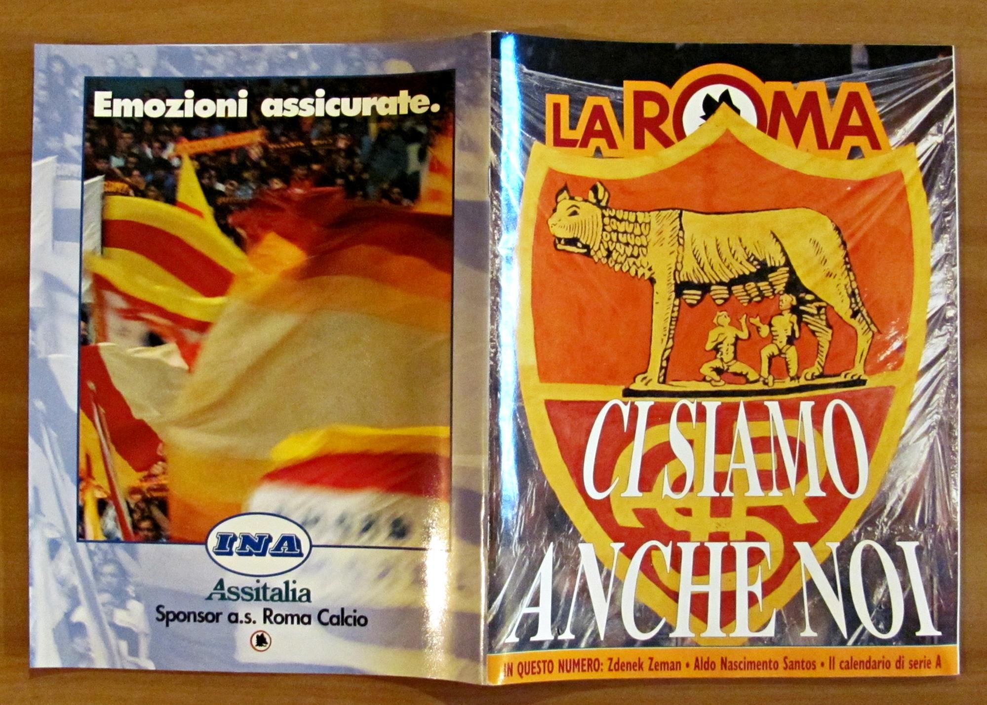 AS ROMA - Rivista LA ROMA Anno 15, N.152 - Set. 1997 -POSTER/MANIFESTO CALENDARIO SERIE A