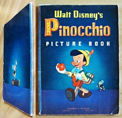 Pinocchio Picture Book, 1939/40 - Walt Disney - copertina