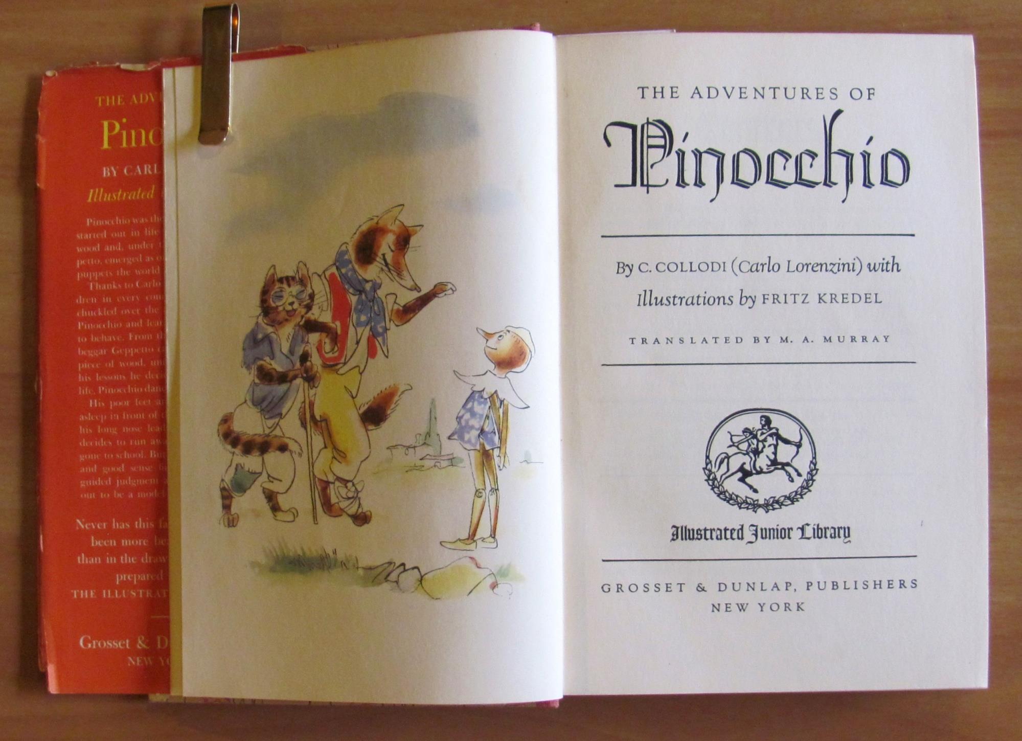 THE ADVENTURES OF PINOCCHIO, 1946 - ill. KREDEL