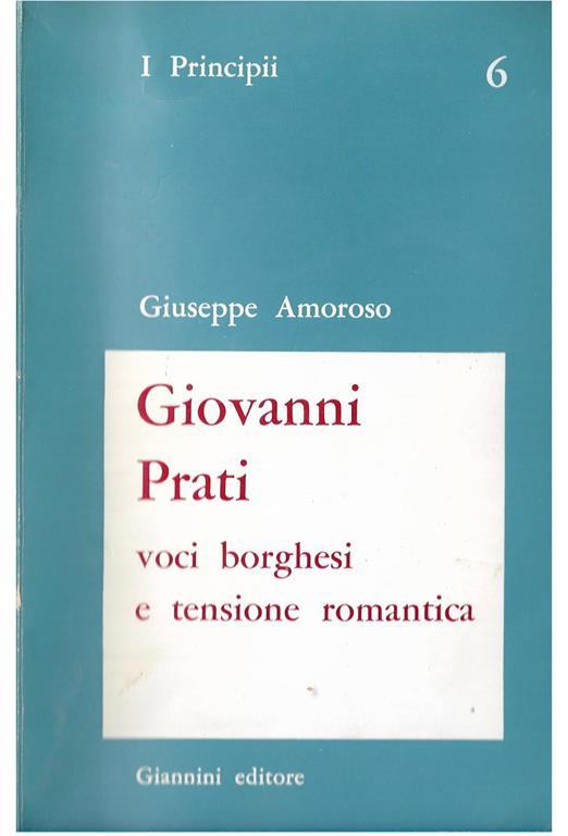 Voci borghesi e tensione romantica - Giuseppe Amoroso - copertina
