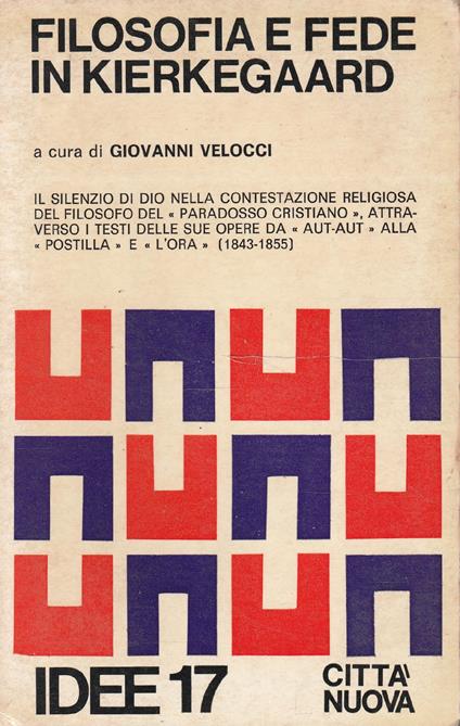 Filosofia e fede in Kierkegaard - copertina