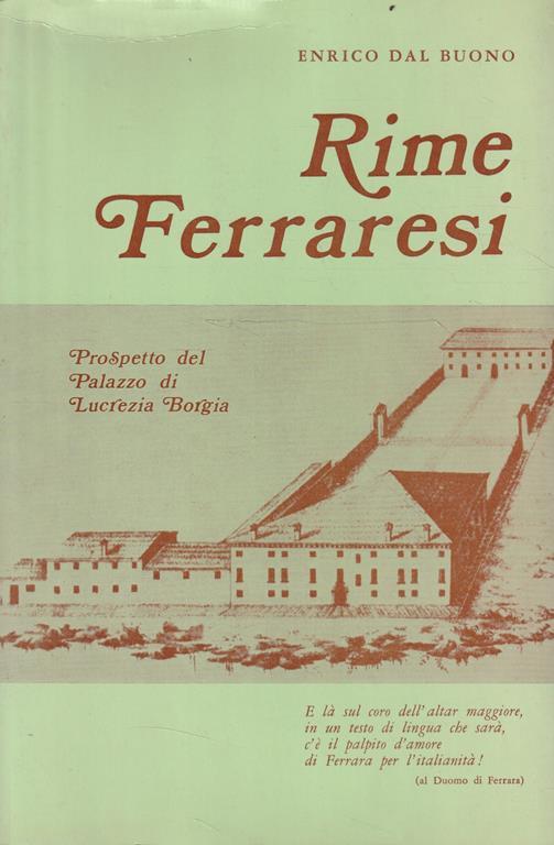 Rime Ferraresi di Enrico Dal Buono - copertina