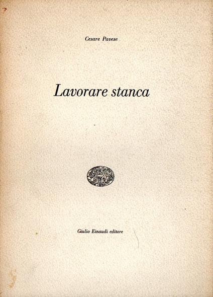 Lavorare stanca - Cesare Pavese - copertina