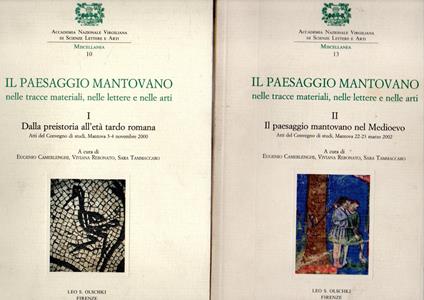 Il paesaggio mantovano nelle tracce materiali, nelle lettere e nelle arti. Atti del Convegno (Mantova, 3-4 novembre 2000).(2 vol.) - copertina
