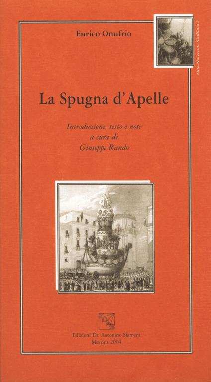 La spugna d'Apelle - Enrico Onufrio - copertina