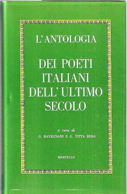 L' L'antologia dei poeti italiani dell'ultimo secolo - copertina