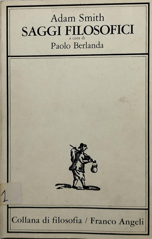 saggi filosofici paolo berlanda adam smith - Adam Smith - copertina