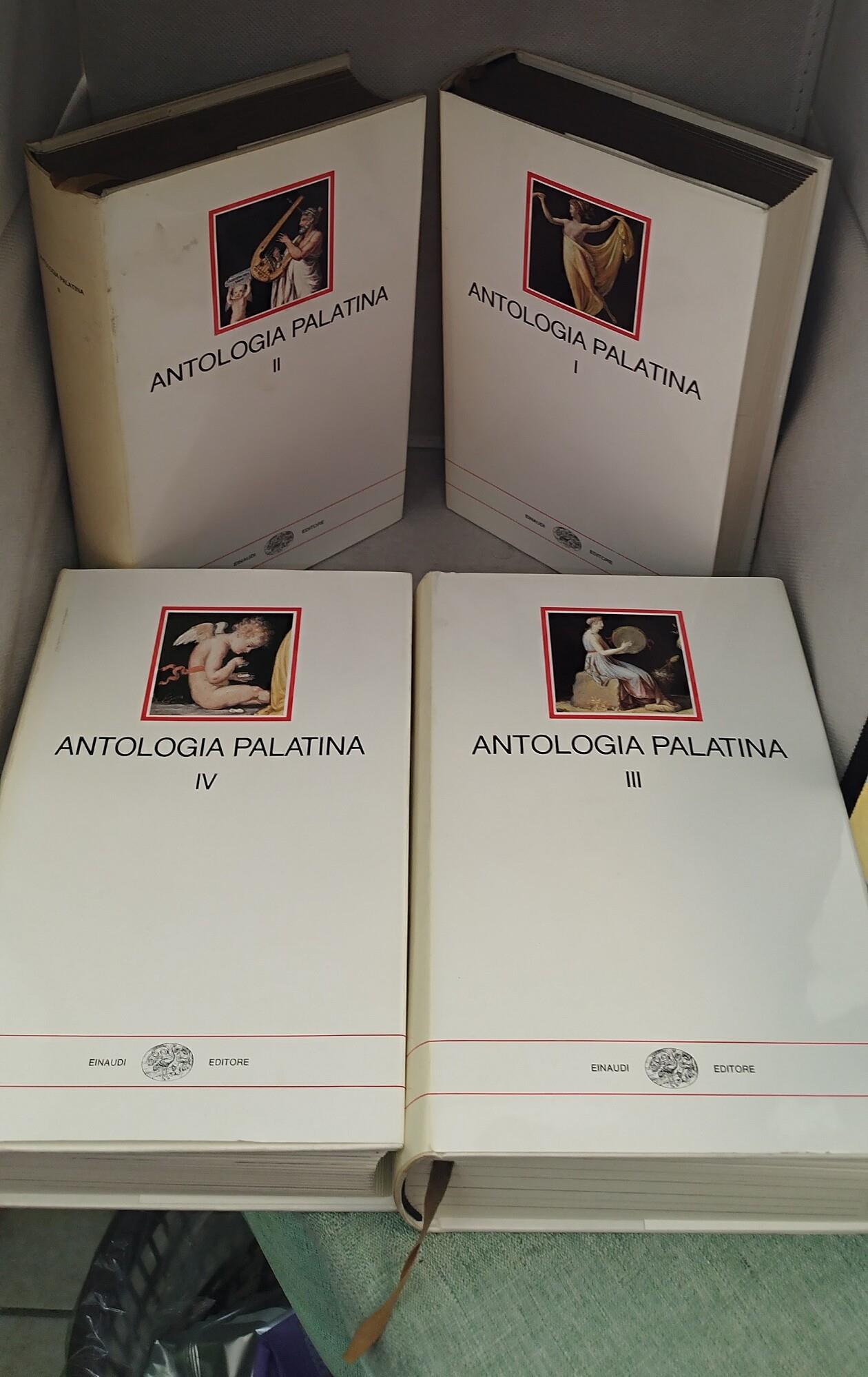 Antologia Palatina 4 volumi Einaudi i Millenni