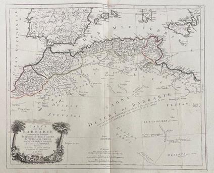 Carte De La Barbarie, Contenant Les Royaumes De Maroc, De Fez, D'Alger, De Tunis Et De Tripoli Avec Les Deserts Limitrophes De L'Interieur De L'Afrique - Paolo Santini - copertina