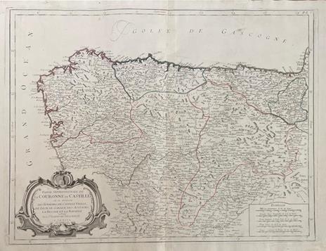 Lotto di 5 mappe: LES ROYAUMES D'ESPAGNE ET DE PORTUGAL DIVIDES PAR GRANDES PROVINCES - Paolo Santini - 5