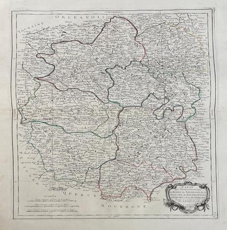 Lotto di 14 mappe: CARTE DU GOUVERNEMENT DE L'ISLE DE FRANCE - Paolo Santini - 7